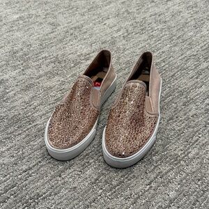 INC International Concepts Rose Gold Slip-On Loafers